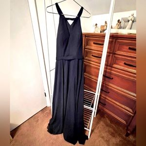 A-line Scoop Floor-Length Chiffon Bridesmaid Dress #206466